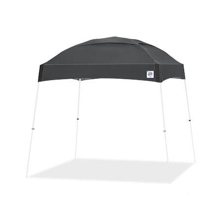 E-Z Up Dome Shelter, 10' W x 10' L, White Steel Frame, Gray Top DM3WH10SG